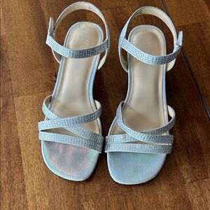 Dream Pairs Silver Strappy Sandals